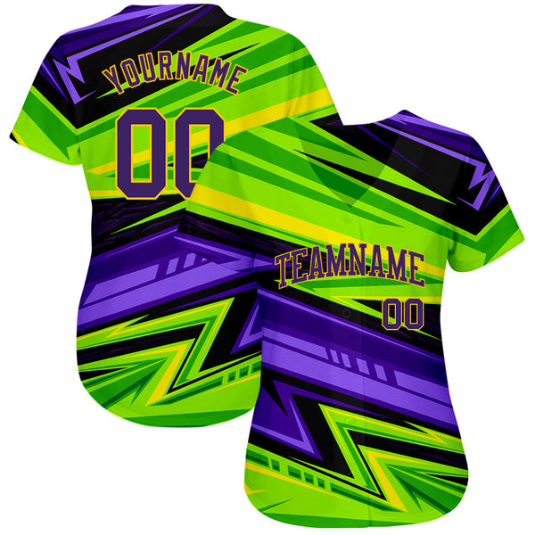Custom 3D Pattern Design Abstract Pattern For Sport Team Authentic Baseball Jersey alternate