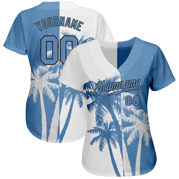 Custom 3D Pattern Design Hawaii Coconut Trees Authentic Baseball Jersey alternate