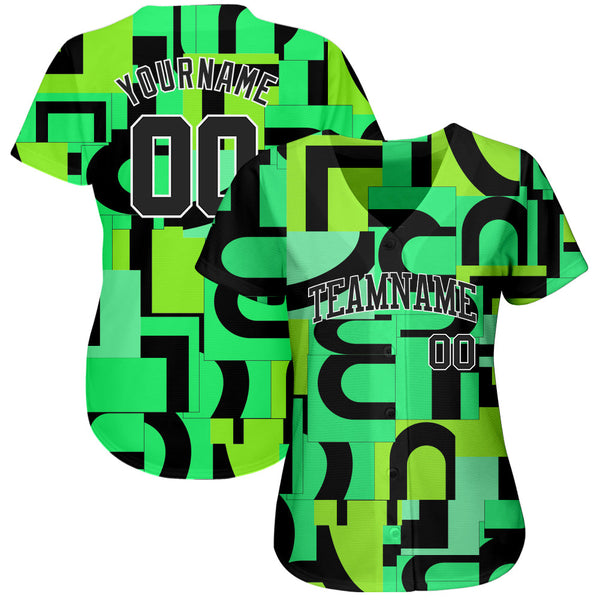 Custom 3D Pattern Design Music Festival Authentic Baseball Jersey alternate
