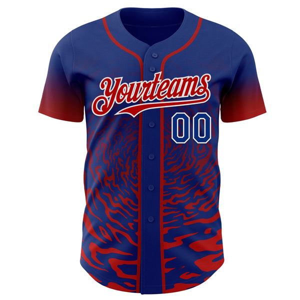 Custom Light Purple Pink-White Ice Cream Waffle Foodie Dessert Authentic Baseball Jersey alternate