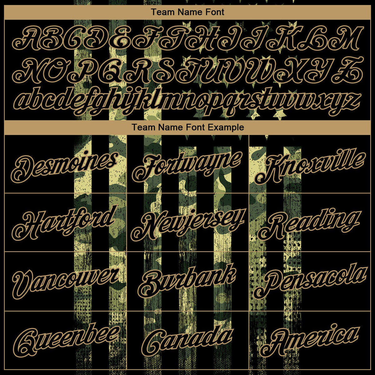 Custom Camo Black-Old Gold 3D American Flag Fashion Authentic Salute To Service Basketball Jersey - Front