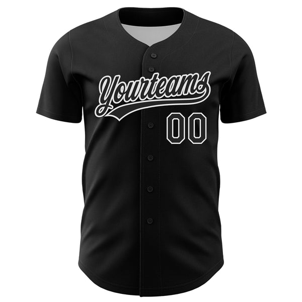 Custom Black White-Yellow 3D Childhood Cancer Gold Ribbon American Flag Authentic Baseball Jersey alternate