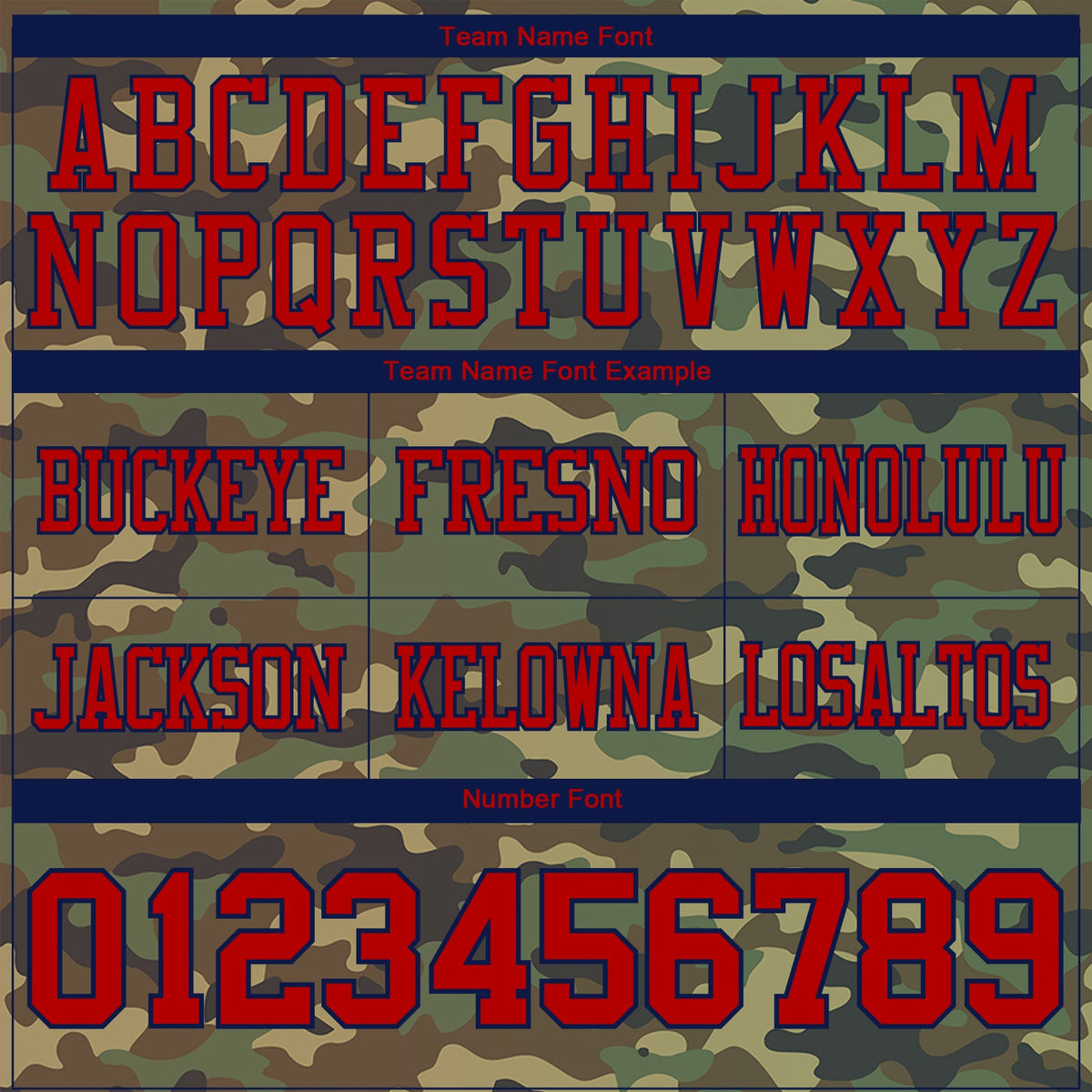 Custom Camo Red-Navy 3D Pattern Salute To Service Authentic Football Jersey - Detail