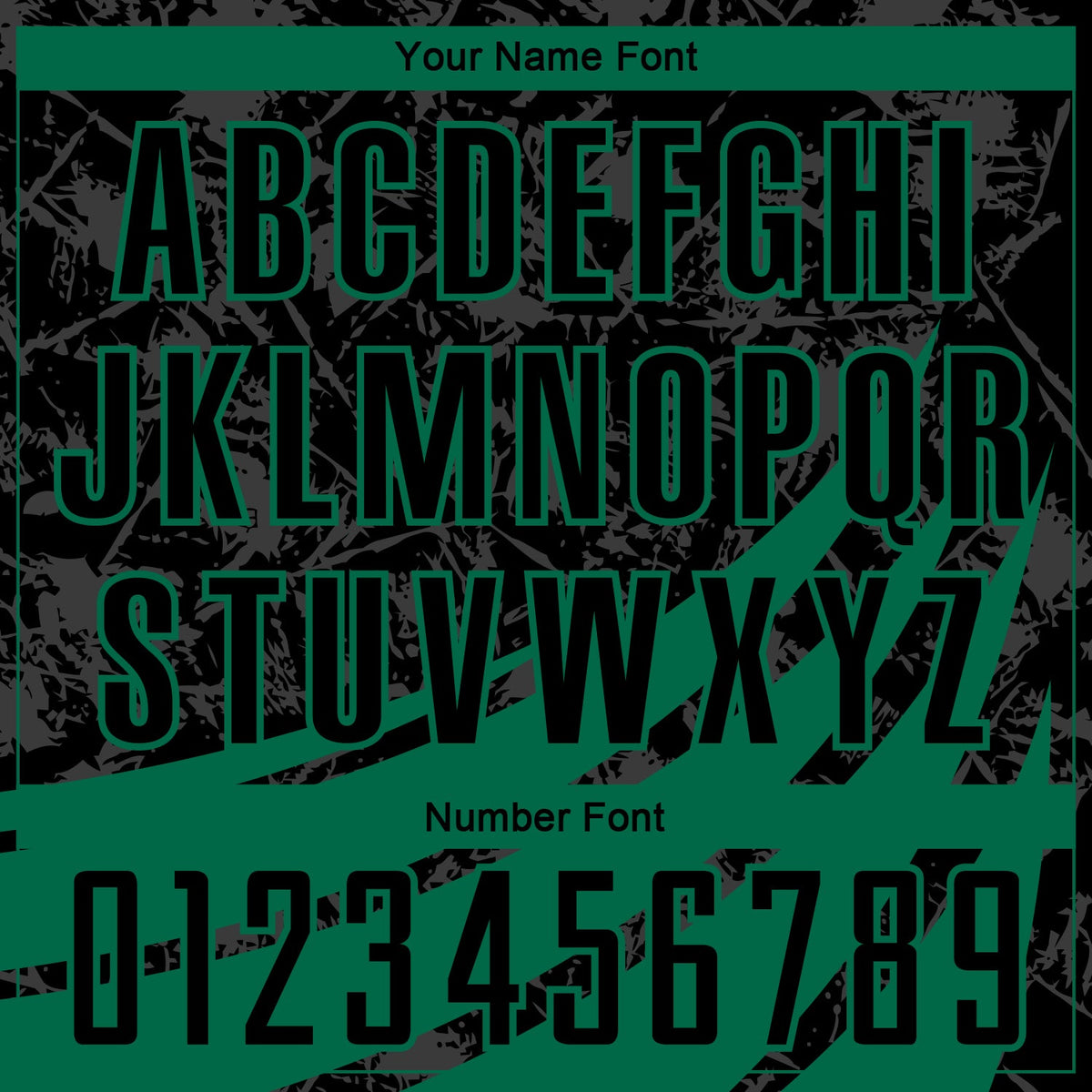 Custom Black Kelly Green Wind Shapes Round Neck Sublimation Basketball Uniform Jersey - Detail