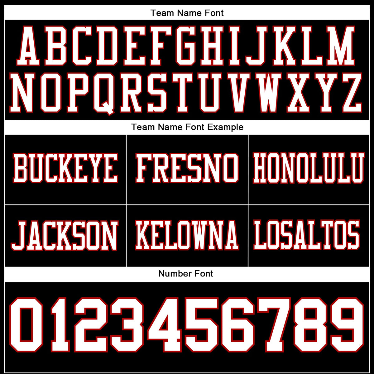 Custom Black White-Red Authentic Football Jersey - Front