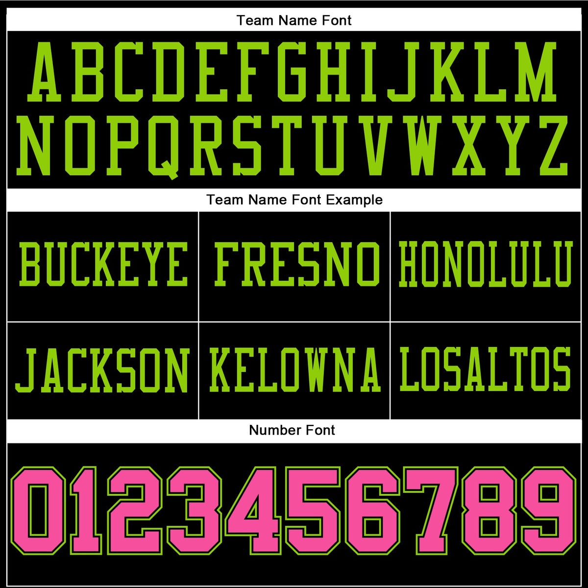 Custom Black Pink-Neon Green Authentic Football Jersey - Front