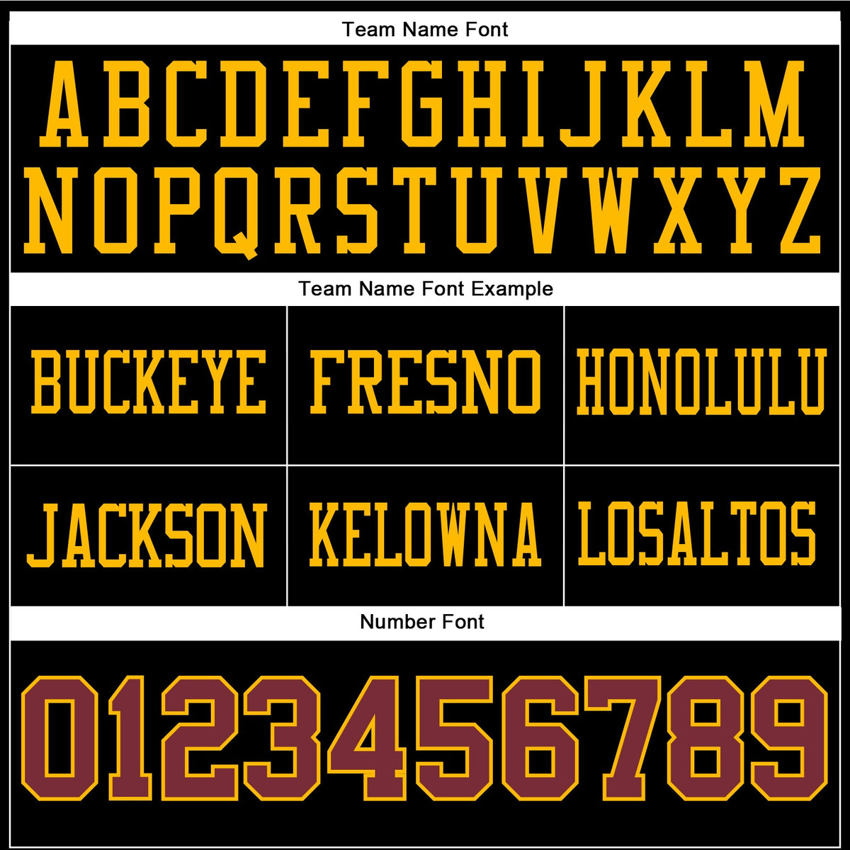 Custom Black Burgundy-Gold Authentic Football Jersey - Front