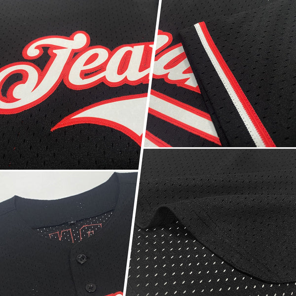 Custom Black Vintage Mexican Flag-Cream Mesh Authentic Throwback Baseball Jersey alternate