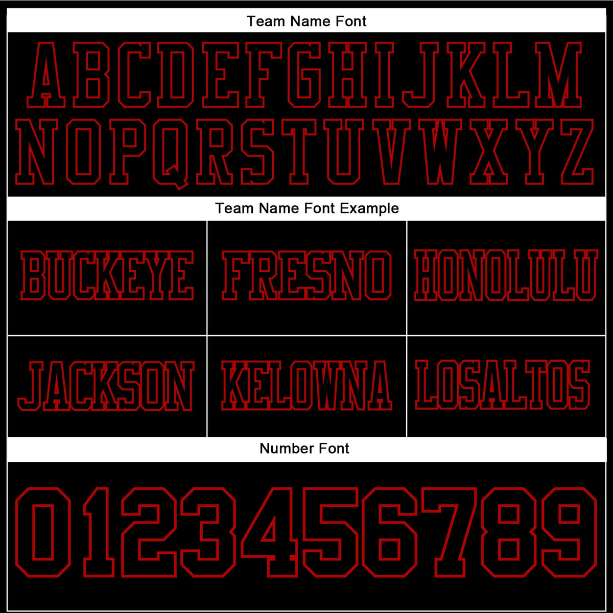 Custom Black Red Authentic Football Jersey - Detail