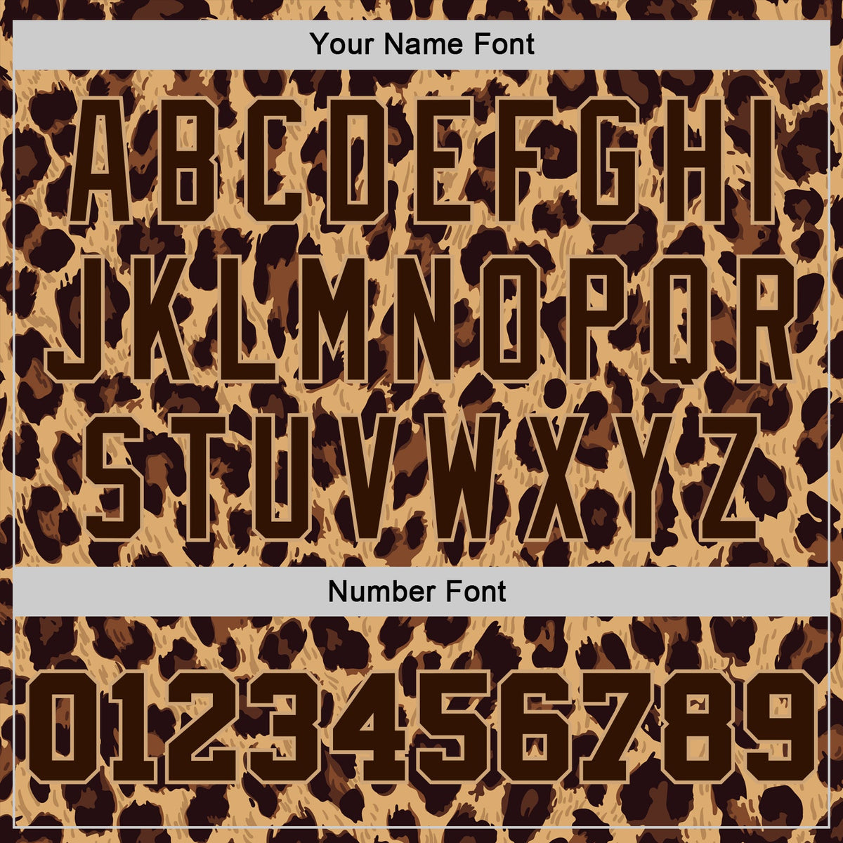 Custom Brown Brown-Old Gold 3D Pattern Design Leopard Authentic Basketball Jersey - Detail