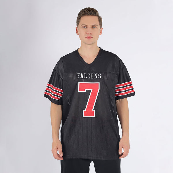 Custom Black Red-White Mesh Authentic Football Jersey alternate