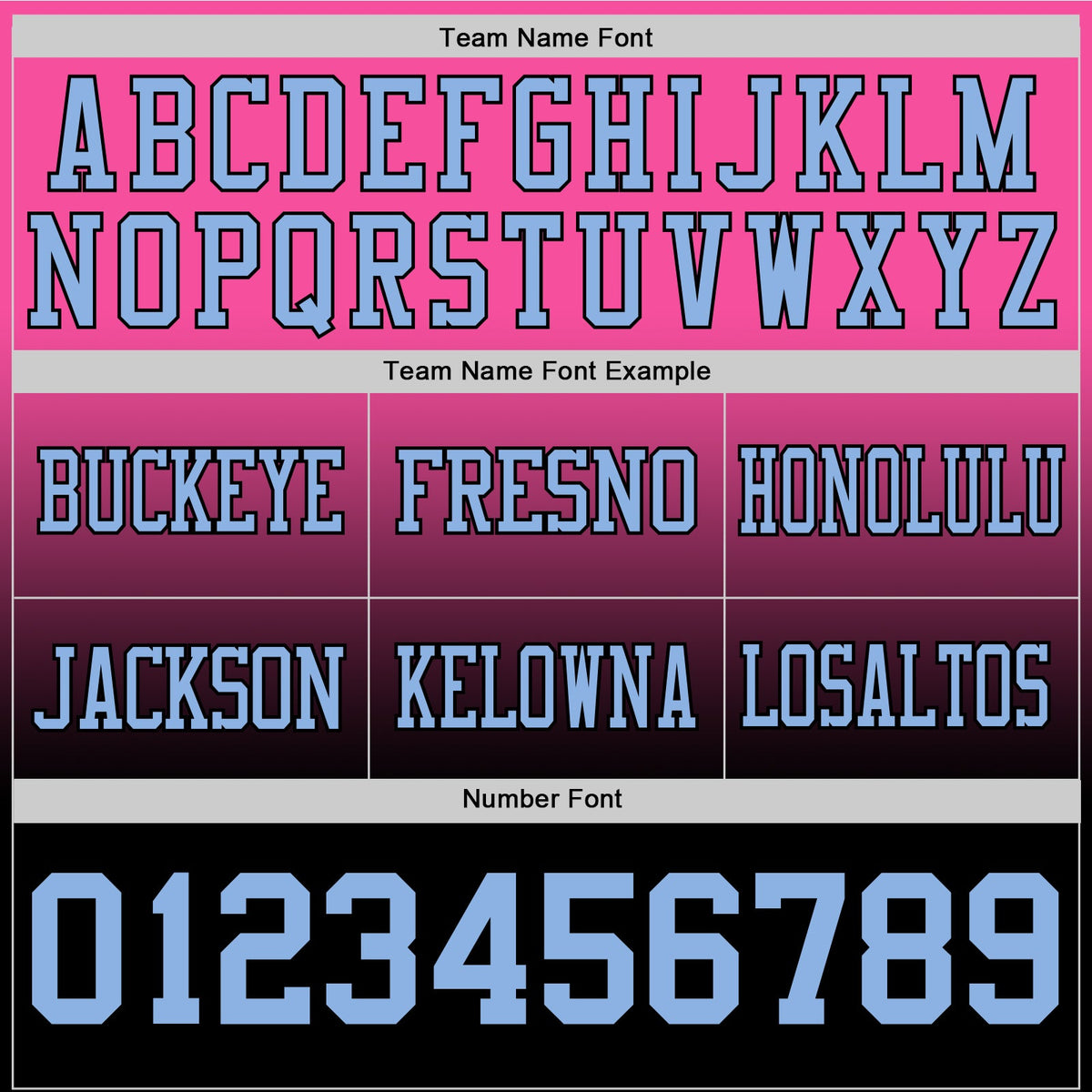 Custom Pink Light Blue-Black Authentic Fade Fashion Football Jersey - Front