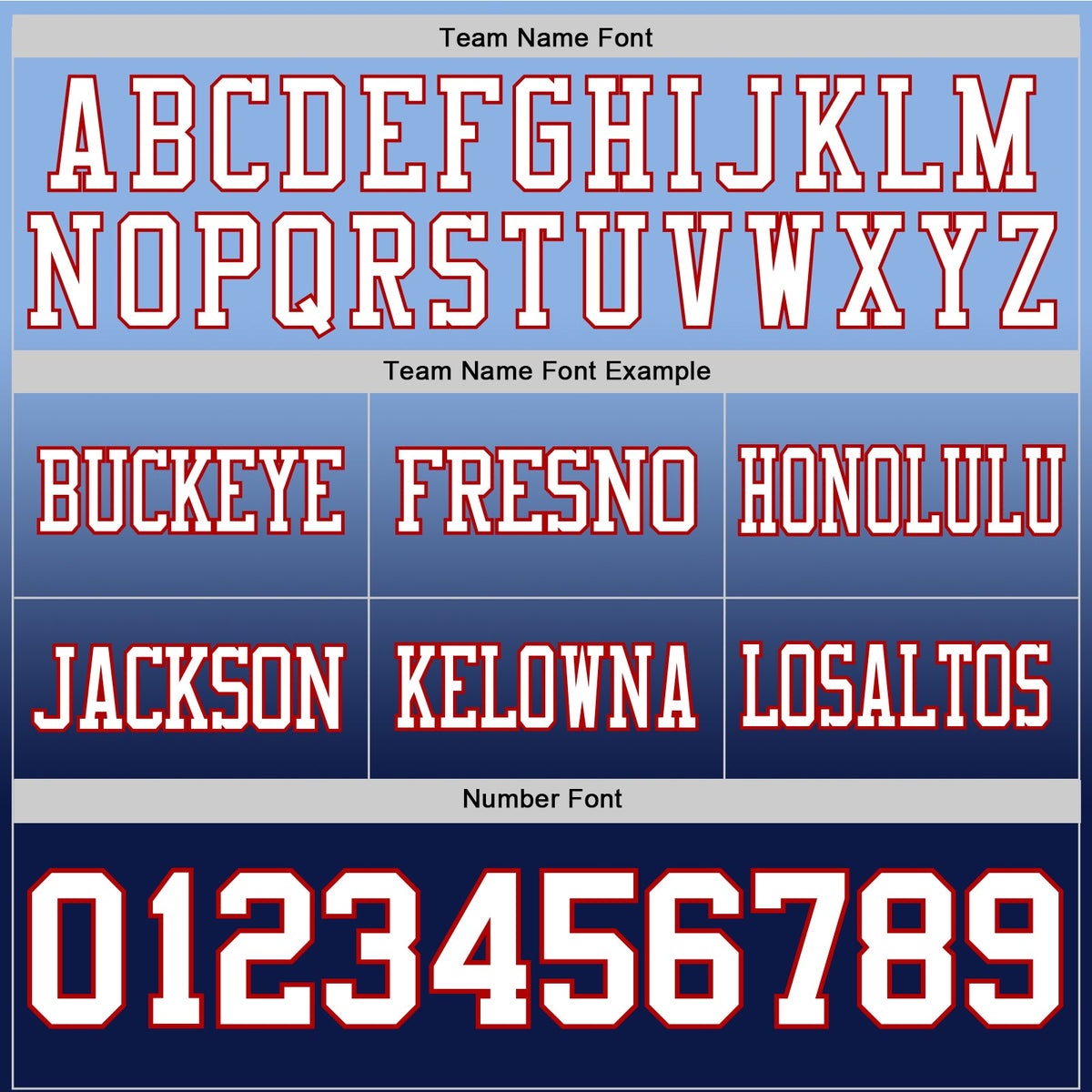 Custom Light Blue White Navy-Red Authentic Fade Fashion Football Jersey - Front