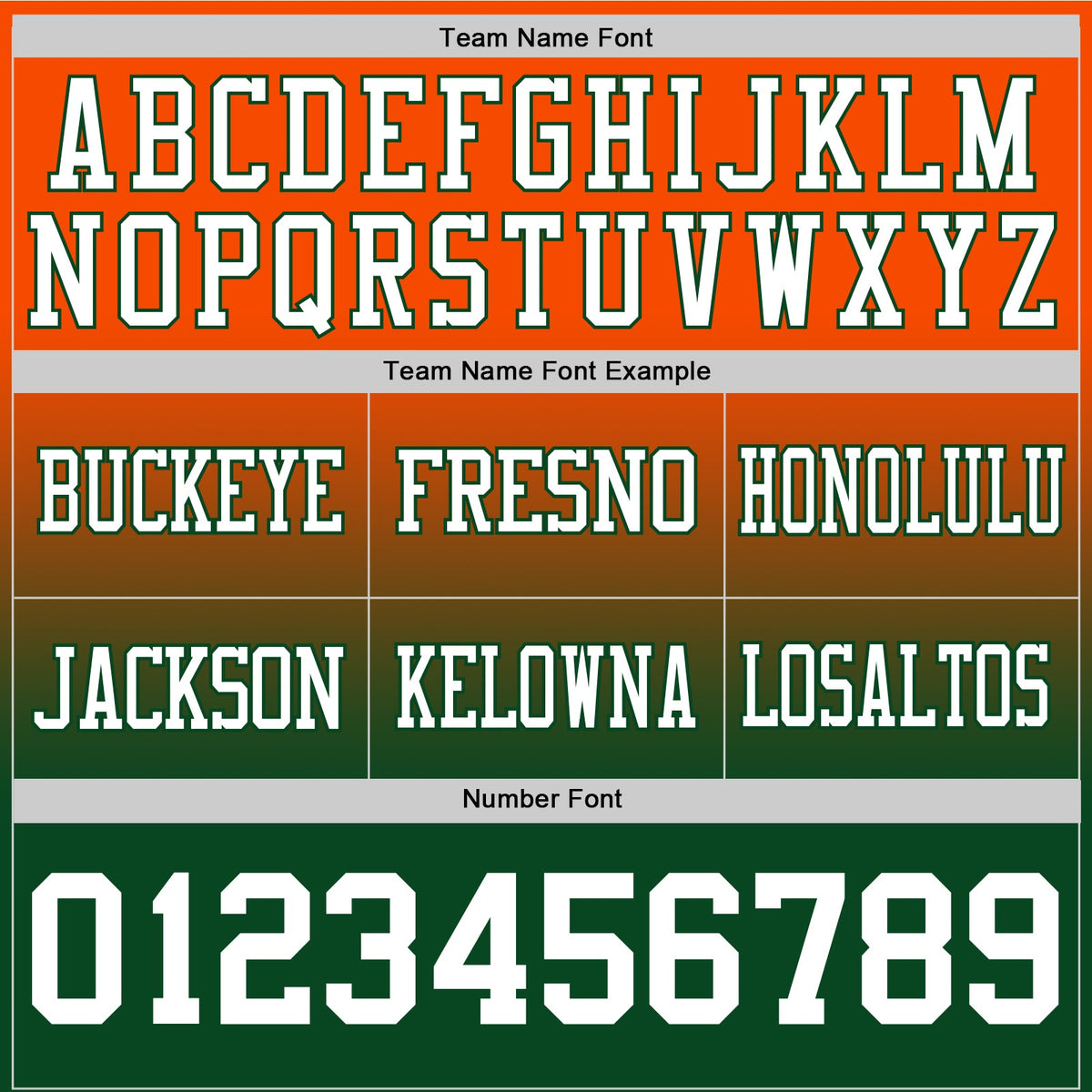 Custom Orange White-Green Authentic Fade Fashion Football Jersey - Front