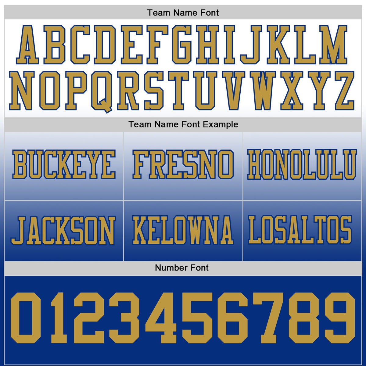 Custom White Old Gold-Royal Authentic Fade Fashion Football Jersey - Front