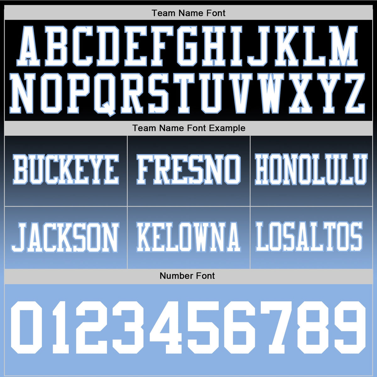 Custom Black White-Light Blue Authentic Fade Fashion Football Jersey - Front