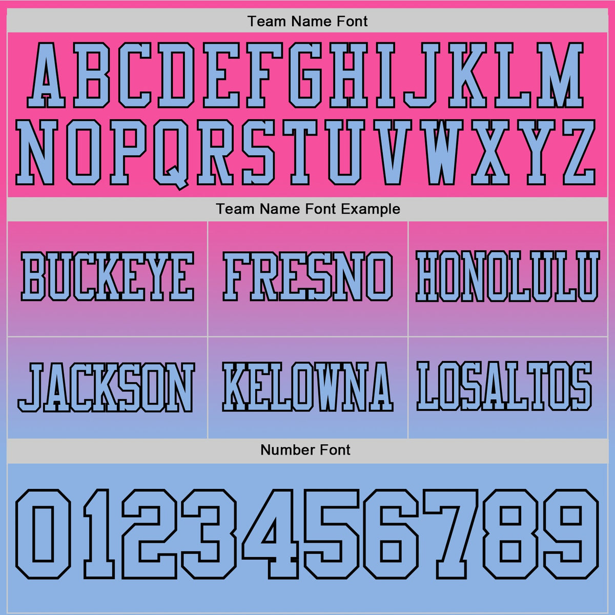 Custom Pink Light Blue-Black Authentic Fade Fashion Football Jersey - Front