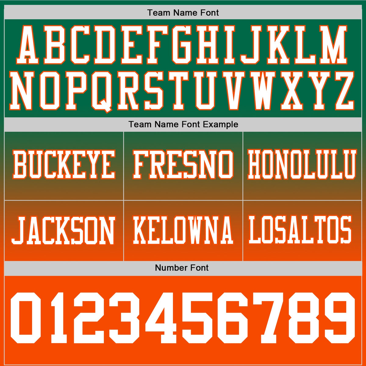 Custom Kelly Green White-Orange Authentic Fade Fashion Football Jersey - Front