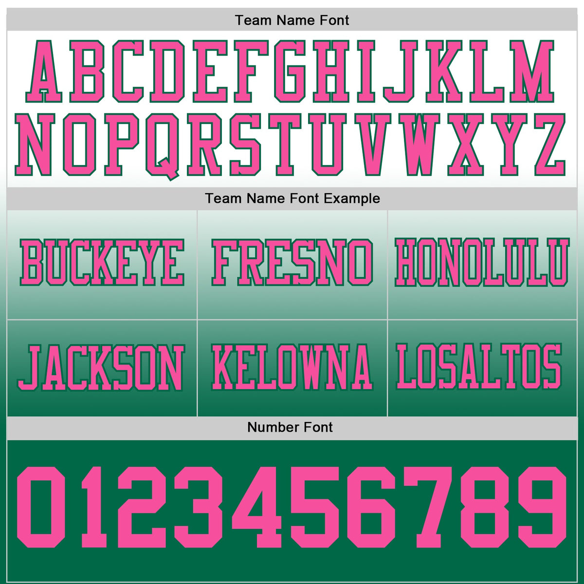 Custom White Pink-Kelly Green Authentic Fade Fashion Football Jersey - Front