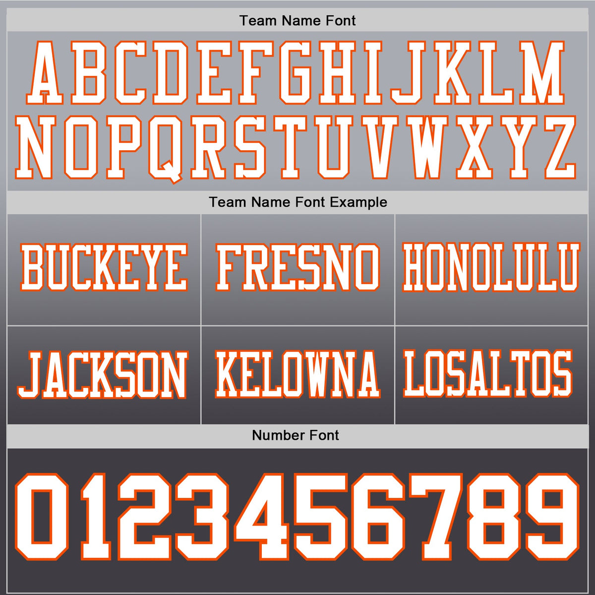 Custom Gray White Steel Gray-Orange Authentic Fade Fashion Football Jersey - Front
