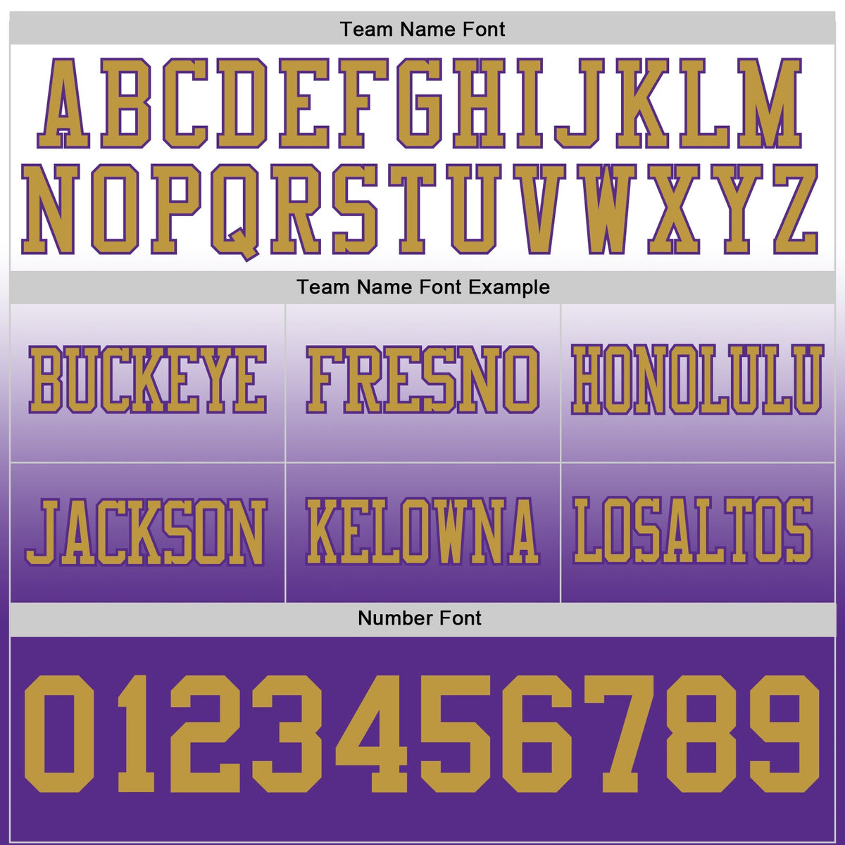 Custom White Old Gold-Purple Authentic Fade Fashion Football Jersey - Front