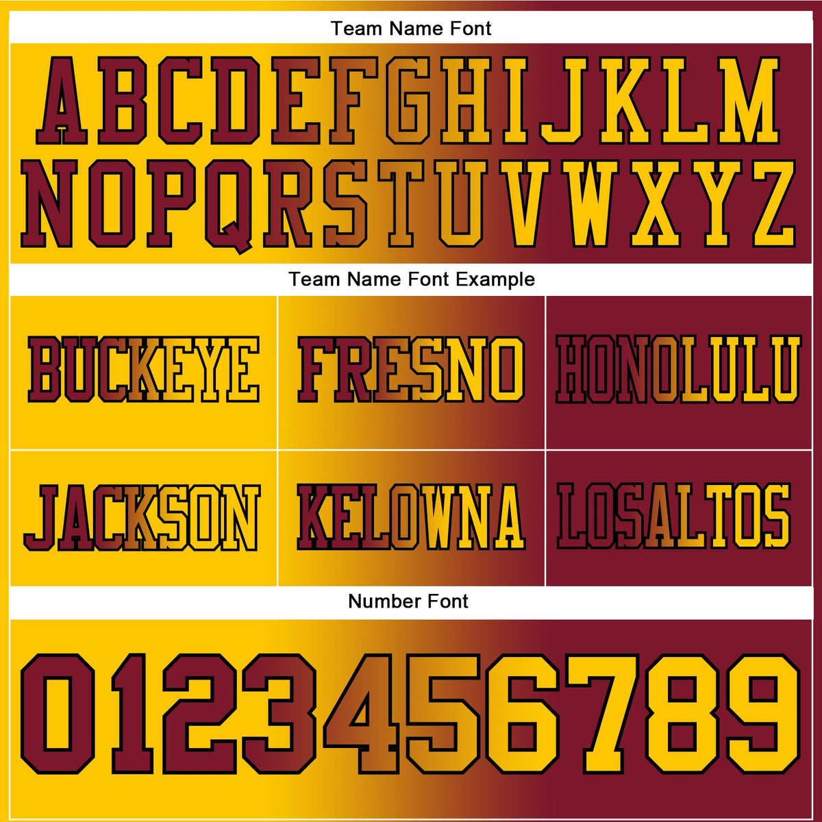 Custom Crimson Yellow-Black Authentic Gradient Fashion Football Jersey - Front