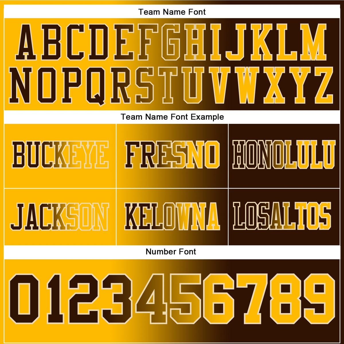 Custom Brown Gold-Cream Authentic Gradient Fashion Football Jersey - Front
