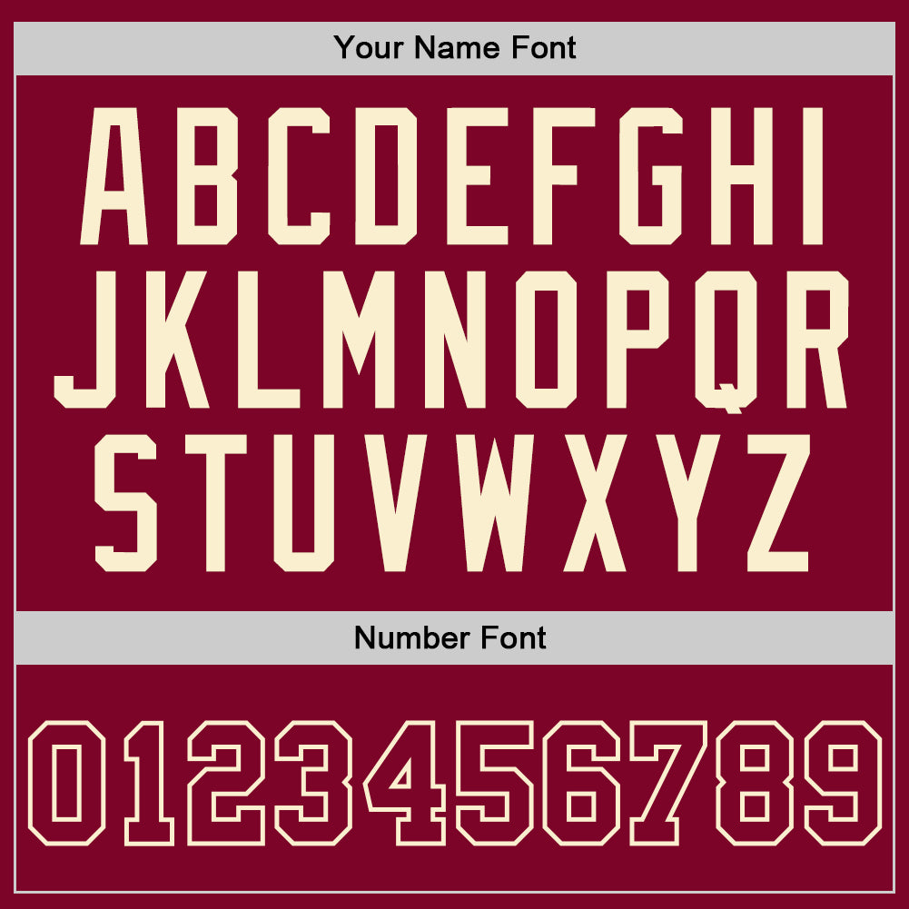 Custom Maroon Maroon-Cream Authentic Throwback Basketball Jersey - Front