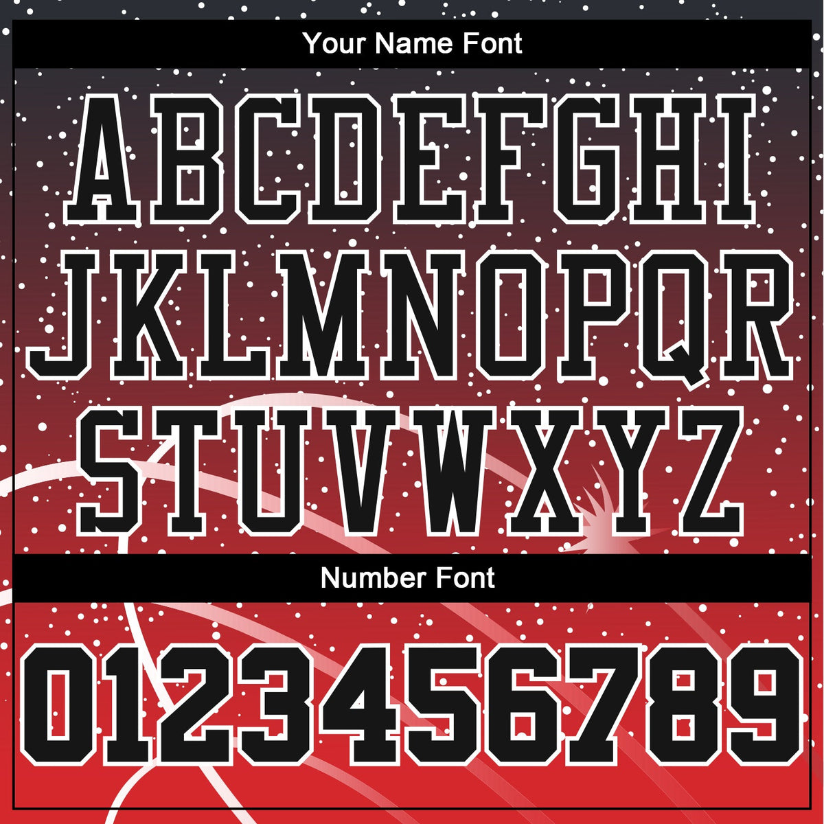 Custom Red Black-White Round Neck Sublimation Basketball Uniform Jersey - Detail