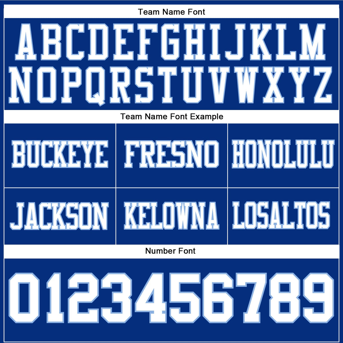 Custom Royal White-Light Blue Authentic Football Jersey - Front