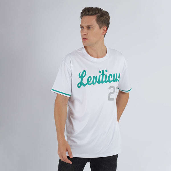 Custom White Kelly Green-Gray Performance T-Shirt alternate
