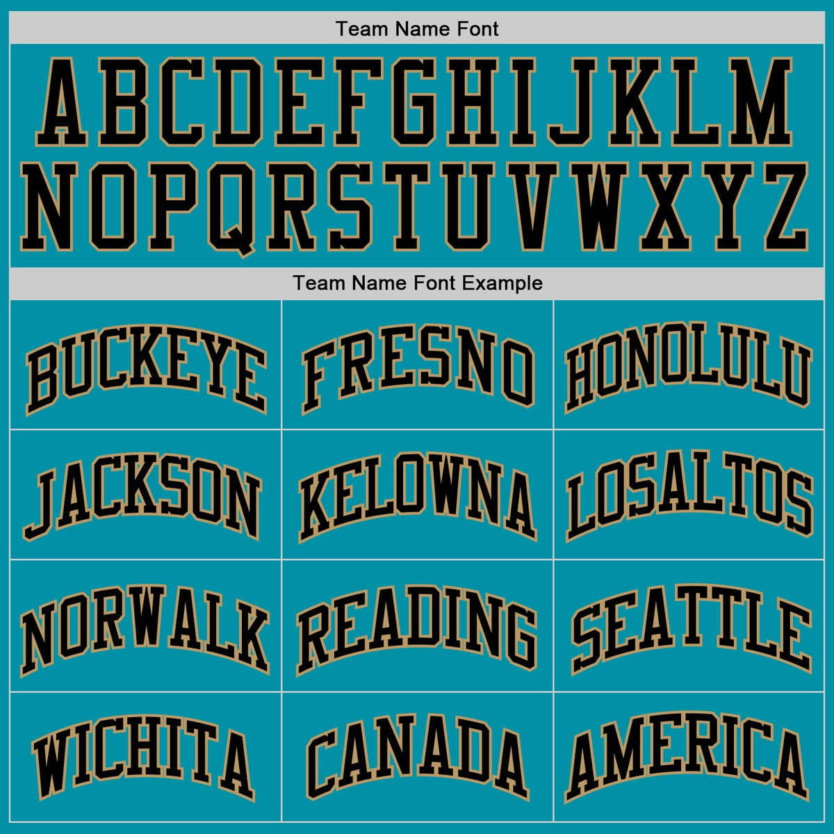 Custom Teal Black-Old Gold Authentic Throwback Basketball Jersey - Detail