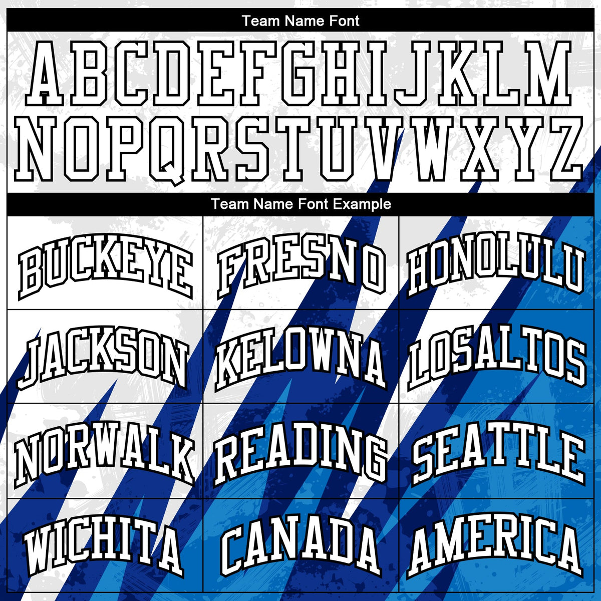 Custom White White-Royal Round Neck Sublimation Basketball Uniform Jersey - Detail