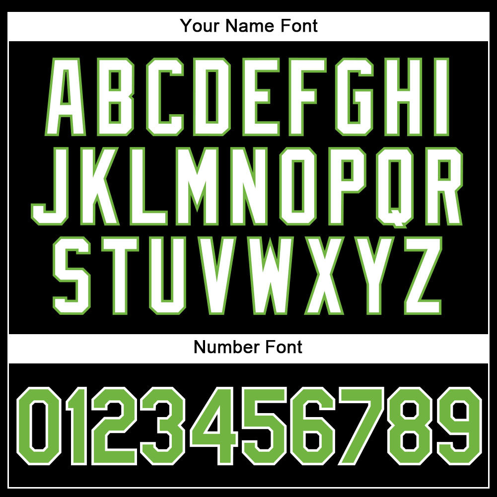 Custom Black White Pinstripe Neon Green-White Authentic Basketball Jersey - Detail