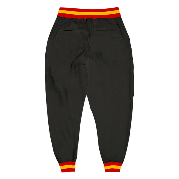 Custom Black Red-Gold Sports Pants alternate