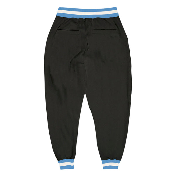 Custom Black Light Blue-White Sports Pants alternate