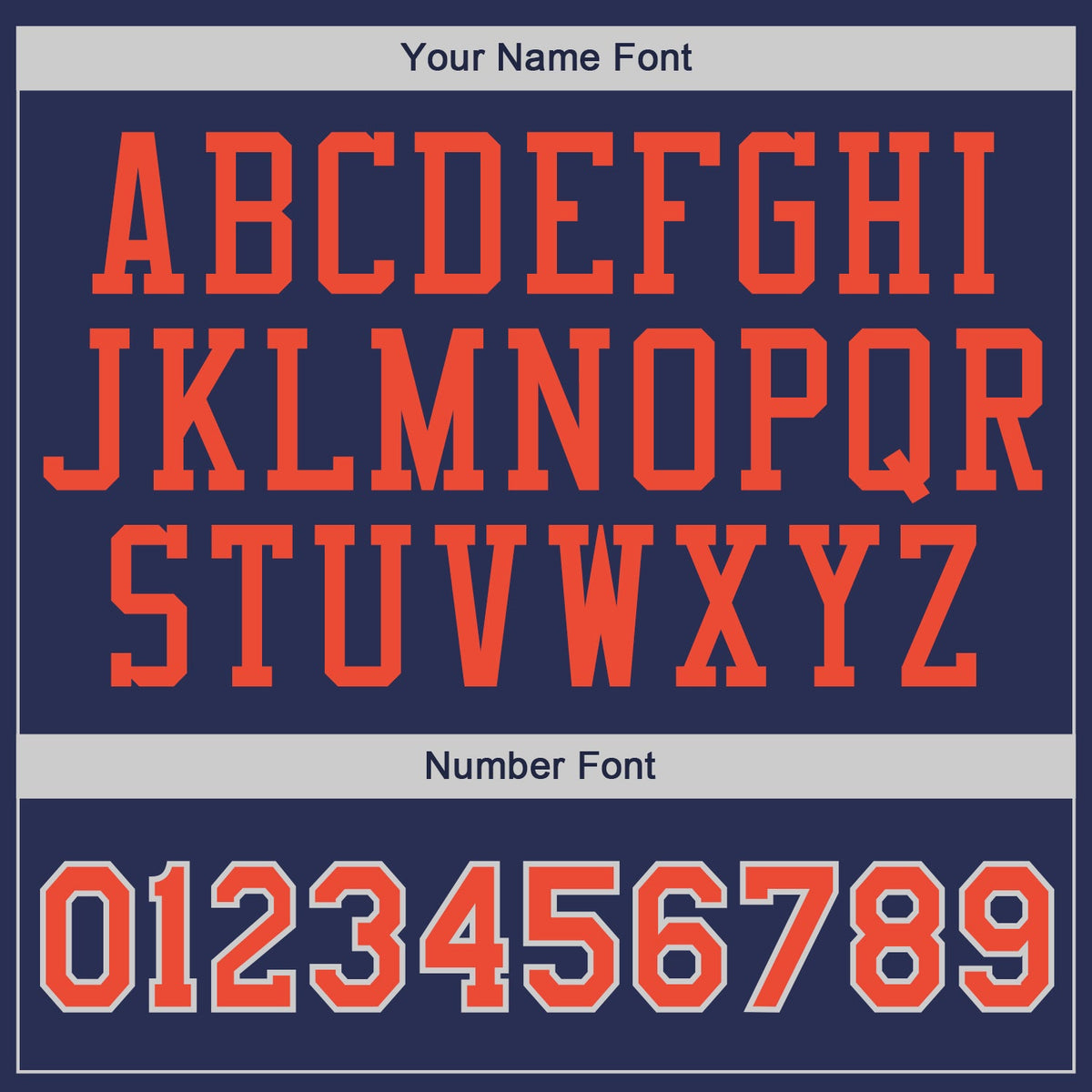 Custom Navy Orange-Gray Authentic Throwback Basketball Jersey - Detail