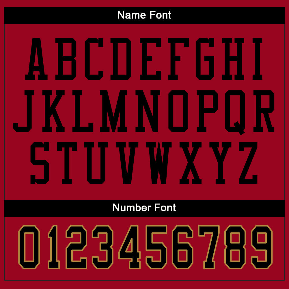 Custom Red Black-White Split Fashion Football Jersey - Detail