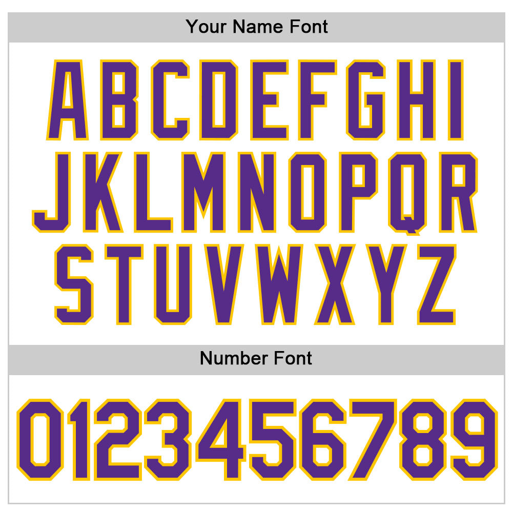 Custom White Purple Pinstripe Purple-Gold Authentic Basketball Jersey - Detail