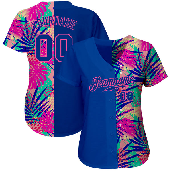 Custom 3D Pattern Design Summer Authentic Baseball Jersey alternate