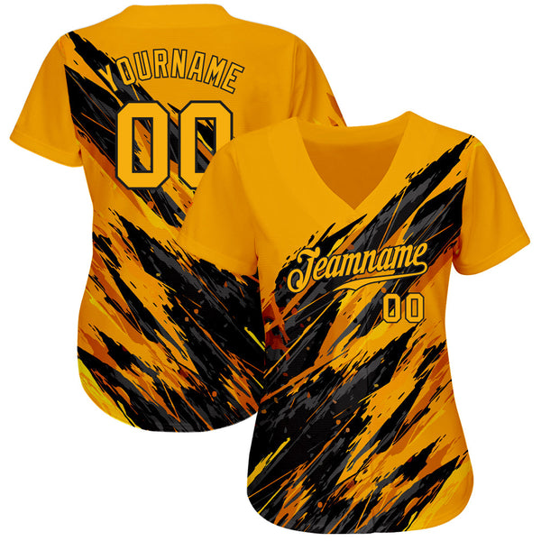 Custom 3D Pattern Design Sport Authentic Baseball Jersey alternate
