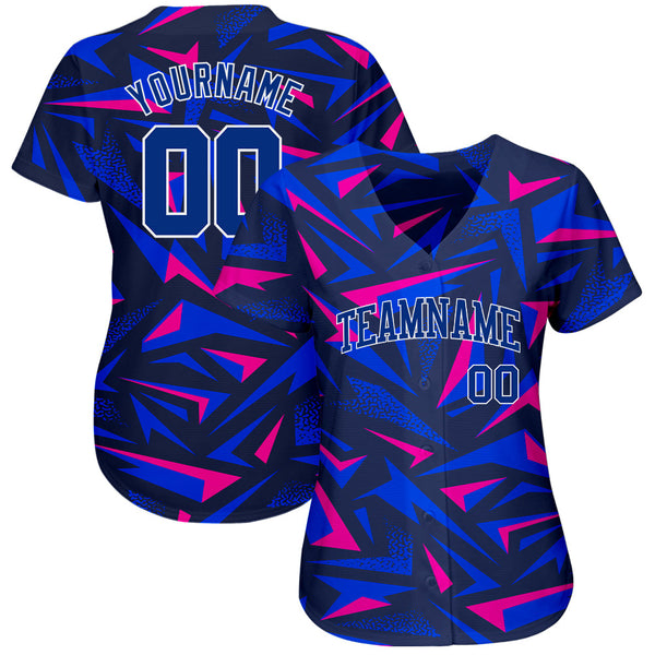 Custom 3D Pattern Design Music Festival Authentic Baseball Jersey alternate