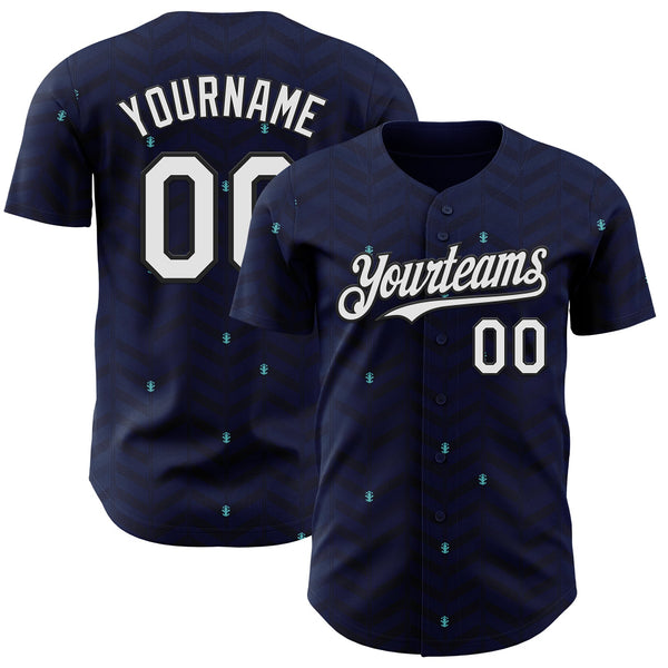 Custom Dark Purple White-Black Germany Style Authentic Baseball Jersey