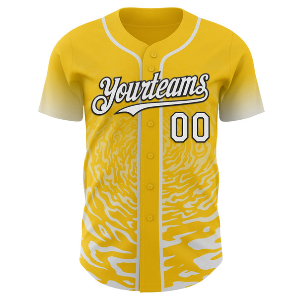 Custom Medium Pink Kelly Green-White Ice Cream Waffle Foodie Dessert Authentic Baseball Jersey alternate