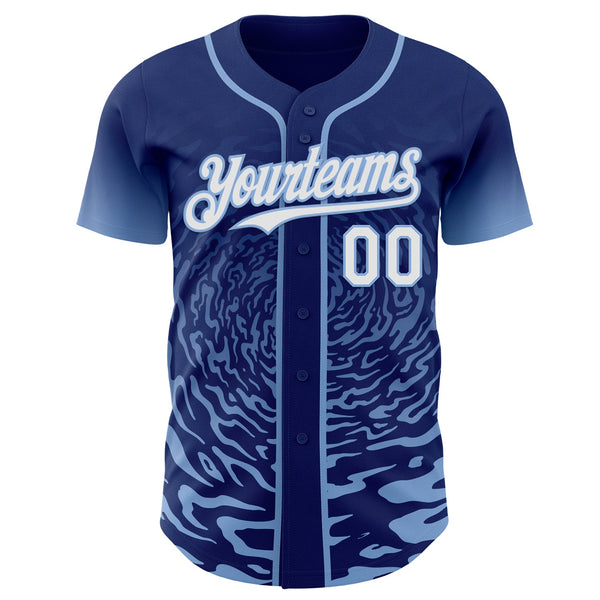 Custom Brown White-Gold Ice Cream Waffle Foodie Dessert Authentic Baseball Jersey alternate