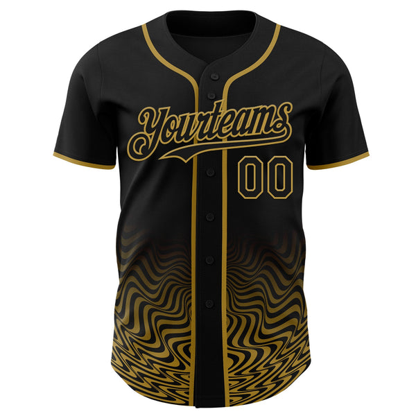 Custom Neon Green Pink-White Ice Cream Waffle Foodie Dessert Authentic Baseball Jersey alternate