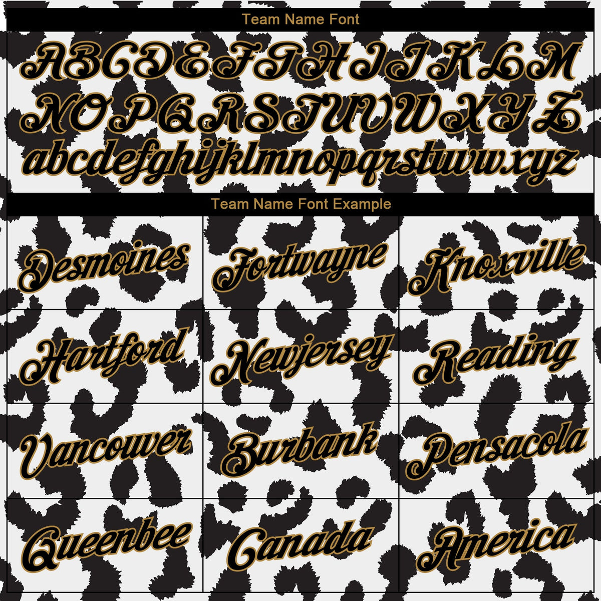 Custom White Black-Old Gold 3D Pattern Design Leopard Print Authentic Basketball Jersey - Front