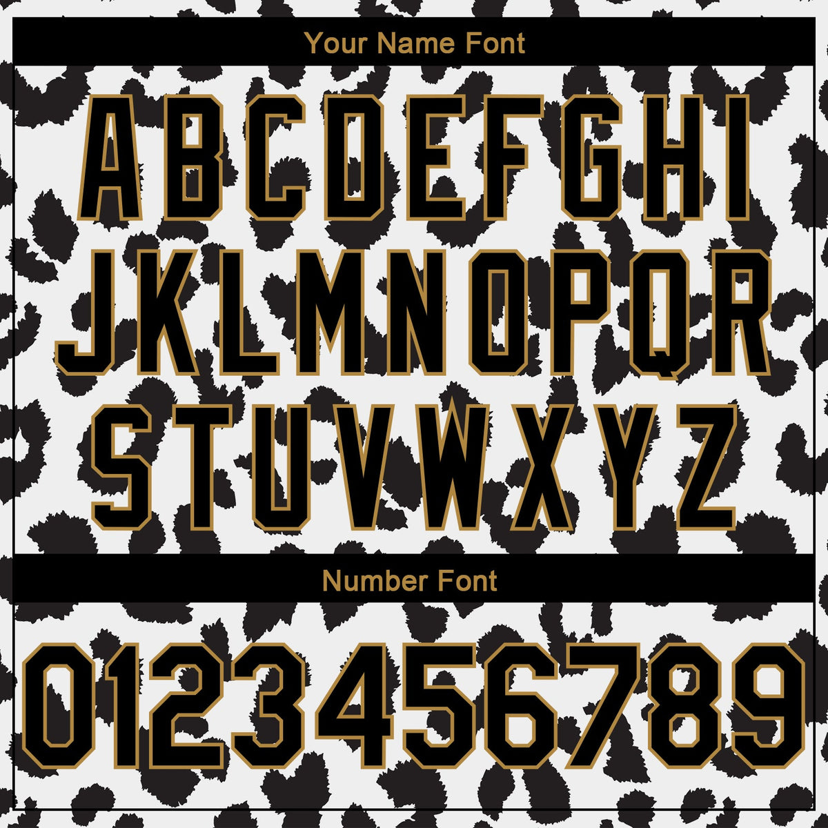 Custom White Black-Old Gold 3D Pattern Design Leopard Print Authentic Basketball Jersey - Detail