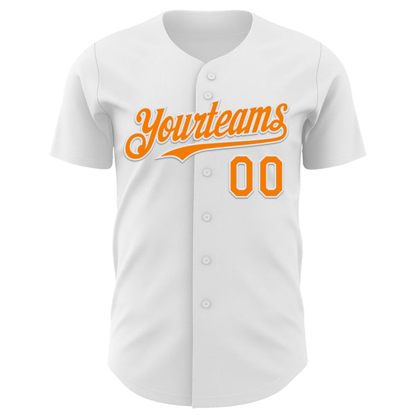 Custom White Bay Orange 3D Pattern Design Patriotic American Symbol Grand Canyon And Colorado River Authentic Baseball Jersey alternate