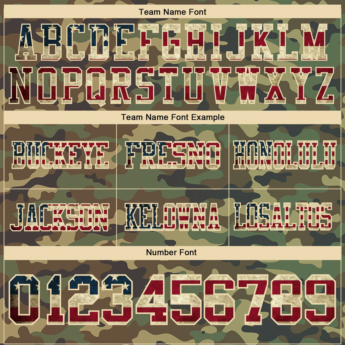 Custom Camo Vintage USA Flag Cream-Olive 3D Pattern Salute To Service Authentic Football Jersey - Detail